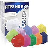 Rotoform 50st. FFP2 Masken, 5-lagig Schutz FFP2 Maske Bunt, FFP2 Maske CE2233, FFP2 Maske...