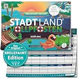 Stadt Land Vollpfosten® A4 – Kreuzfahrt Edition | Ab 9 Jahren | Stadt Land Fluss |...